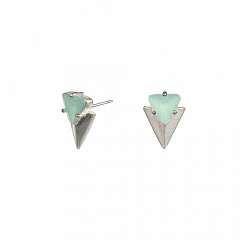 Серьги Soft Shafts Блестящее Серебро