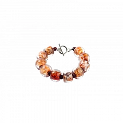 Браслет Colourful Beads Коричневый