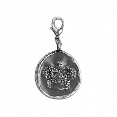 Кулон Charms Блестящее Серебро Серый