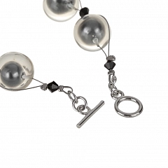 Браслет Floating Pearls Серый