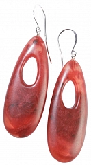 Серьги Organic Красный