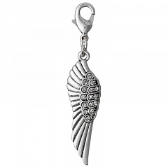 Кулон Charms Блестящее Серебро Серый