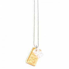 Колье Precious Tags Золотой