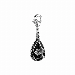 Кулон Charms Блестящее Серебро Серый