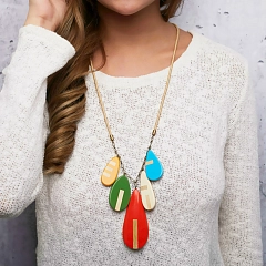 Колье Bamboo Stripes Мульти