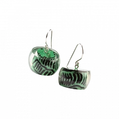 Серьги Urban Beads Зеленый