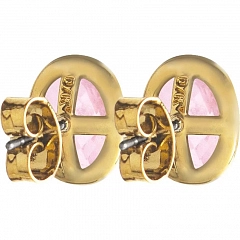 Серьги RENITA Матовое Золото Розовый