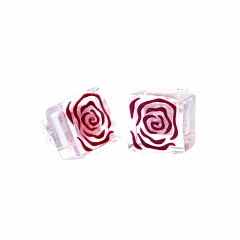 Серьги Wild Rose Красный