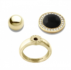 Набор Compliments Кольцо Ring + Топпинги ESSENCE Блестящее Золото + FOCUS Блестящее Золото Черный
