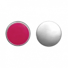 Кулон Snap Buttons Блестящее Серебро