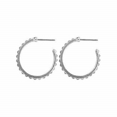 Серьги Lady Rustic Rivet Блестящее Серебро