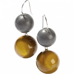 Серьги Bolas Коричневый