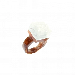 Кольцо Floating Flower Серебряный
