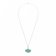Колье Pendulum Блестящее Серебро Зеленый