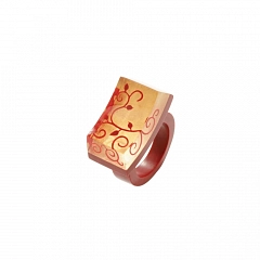 Кольцо Wild Rose Красный