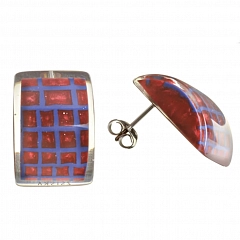 Серьги City Beads Красный
