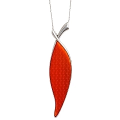 Колье Swan Блестящее Серебро