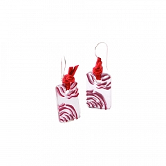 Серьги Wild Rose Красный