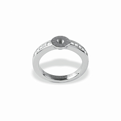 Кольцо-основа RING 4 Блестящее Серебро