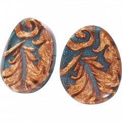 Серьги Brocade Серый