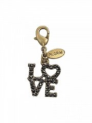 Кулон Mega Charms Блестящее Золото Серый