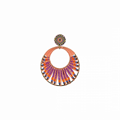 Серьги Exotic Tribe Фиолетовый