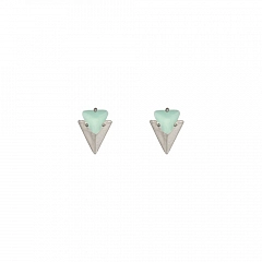 Серьги Soft Shafts Блестящее Серебро