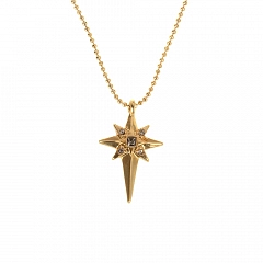 Колье Starcross Блестящее Золото Серый