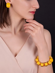 Браслет Colourful Beads Желтый