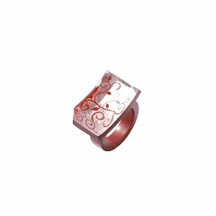 Кольцо Wild Rose Красный