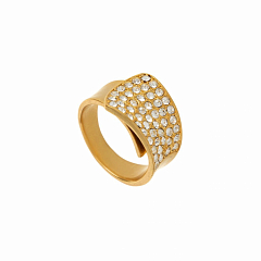 Кольцо Big Rings Блестящее Золото