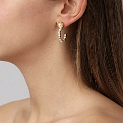 Серьги Esprit Блестящее Золото Белый