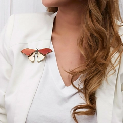 Брошь Papillons Оранжевый