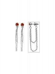 Серьги Big Earrings Блестящее Серебро