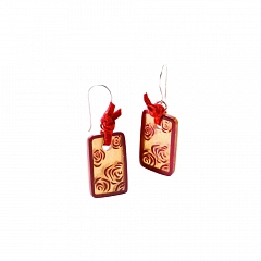 Серьги Wild Rose Красный