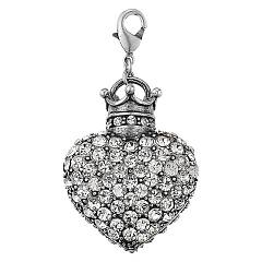 Кулон Mega Charms Блестящее Серебро