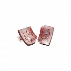 Серьги Wild Rose Красный