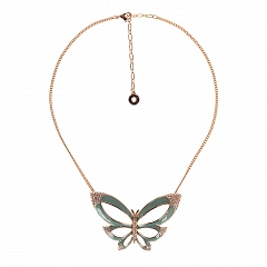 Колье Papillon Розовое Золото