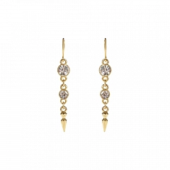 Серьги Big Earrings Блестящее Золото