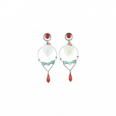 Серьги Corazon Белый