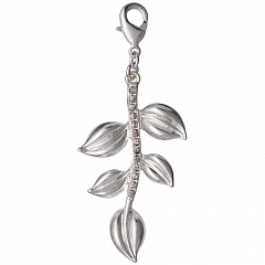 Кулон Mega Charms Блестящее Серебро Серый