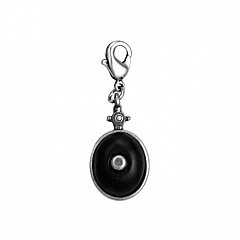 Кулон Charms Блестящее Серебро Черный