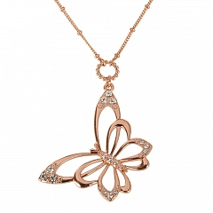 Колье Papillon Розовое Золото