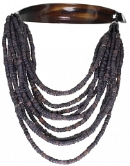 Колье Cachemire Жемчуг Серый