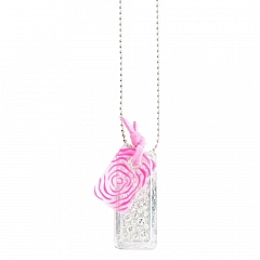 WILD ROSE серебро/розовый колье A040202S211A48