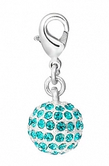 Кулон Charms Блестящее Серебро Голубой