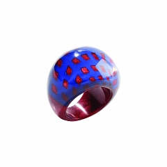 Кольцо City Beads Красный