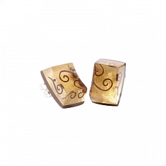 Серьги Wild Rose Коричневый