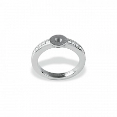 Кольцо-основа RING 4 Блестящее Серебро