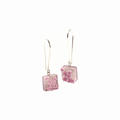 Серьги Floating Flower Фиолетовый